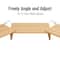 Mind Reader Dual Monitor Stand, Laptop Riser, Desktop Organizer, Office, MDF, Brown